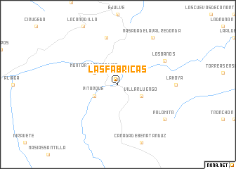 map of Las Fábricas
