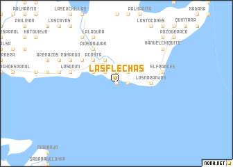 map of Las Flechas