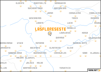 map of Las Flores Este