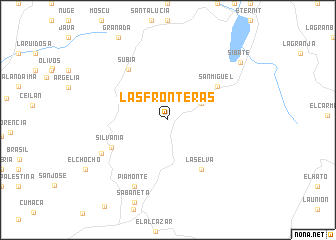 map of Las Fronteras