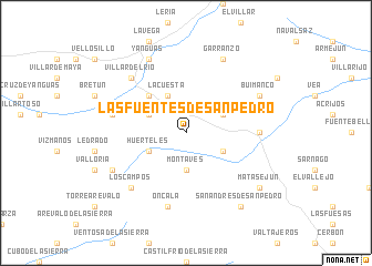 map of Las Fuentes de San Pedro