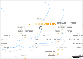 map of Las Fuentezuelas