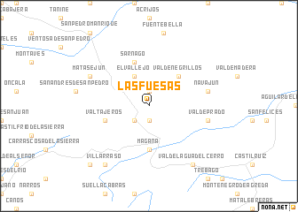 map of Las Fuesas