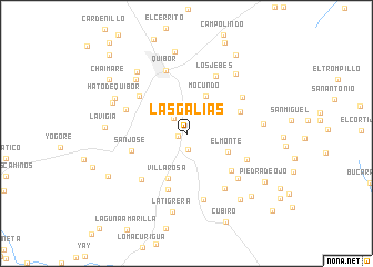 map of Las Galias