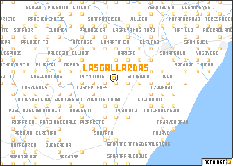 map of Las Gallardas