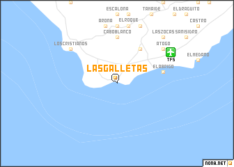 map of Las Galletas