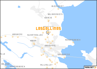 map of Las Gallinas