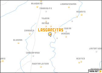 map of Las Garcitas