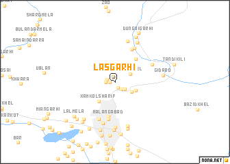 map of Las Garhi