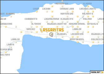 map of Las Garitas