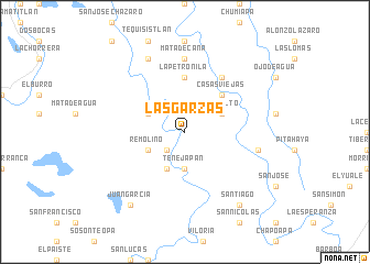 map of Las Garzas