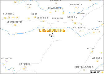 map of Las Gaviotas