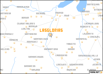 map of Las Glorias