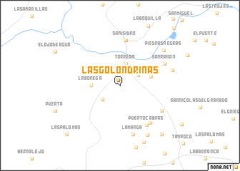 map of Las Golondrinas