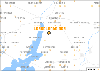 map of Las Golondrinas