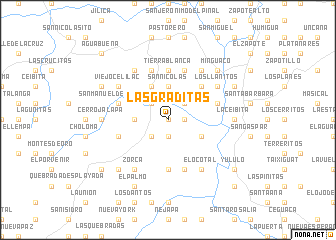 map of Las Graditas