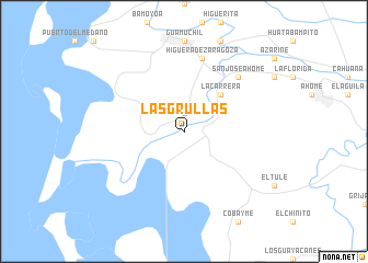 map of Las Grullas