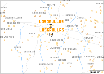 map of Las Grullas