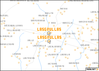 map of Las Grullas