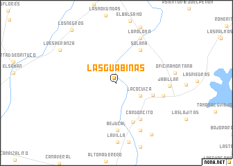 map of Las Guabinas