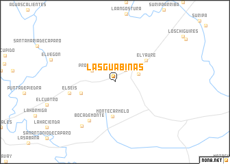 map of Las Guabinas