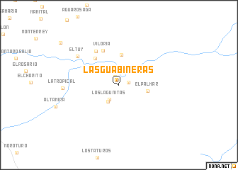 map of Las Guabineras