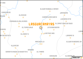 map of Las Guacamayas