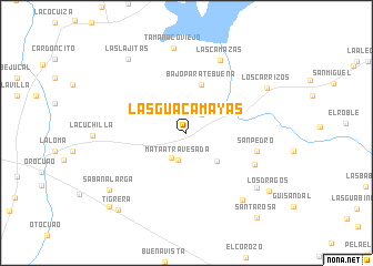 map of Las Guacamayas