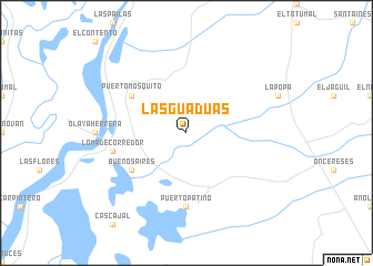 map of Las Guaduas