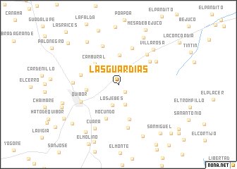map of Las Guardias