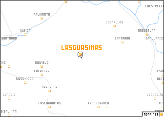 map of Las Guásimas