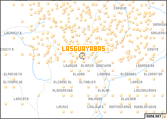 map of Las Guayabas