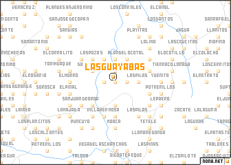 map of Las Guayabas