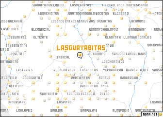 map of Las Guayabitas