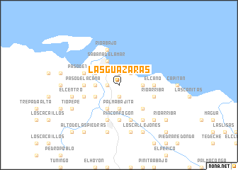 map of Las Guázaras