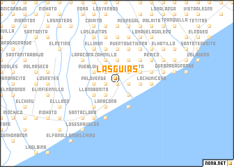 map of Las Guías