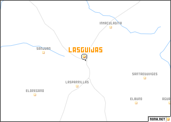 map of Las Guijas