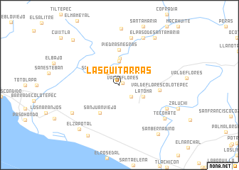map of Las Guitarras