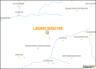 map of Las Hacienditas
