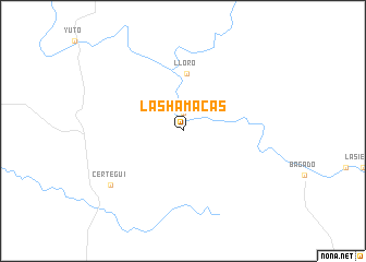 map of Las Hamacas