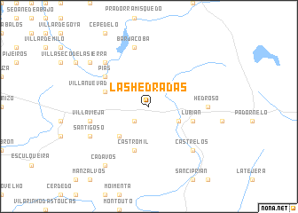 map of Las Hedradas