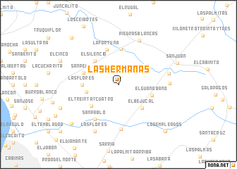 map of Las Hermanas