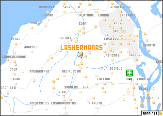 map of Las Hermanas