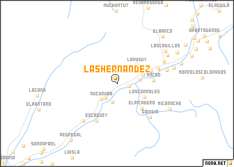 map of Las Hernandez
