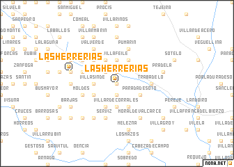map of Las Herrerías