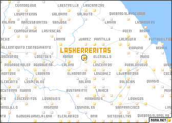 map of Las Herreritas