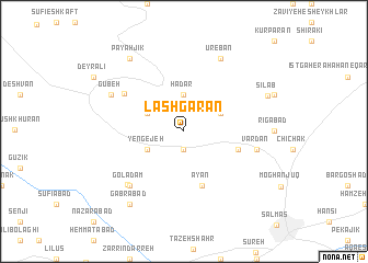 map of Lashgarān