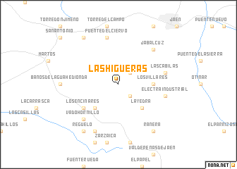 map of Las Higueras