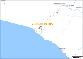 map of Las Higueritas