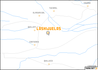 map of Las Hijuelas